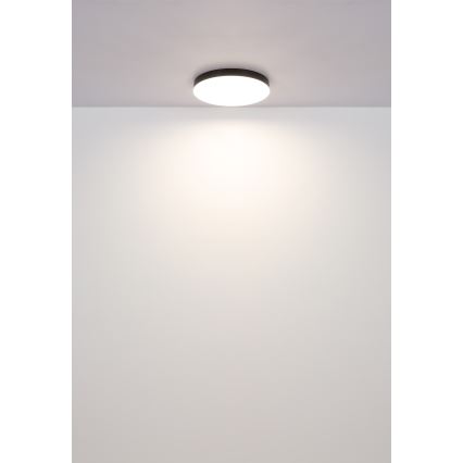 Globo - Светодиодный потолочный светильник LED/24W/230V 3000K/4000K/6500K диаметр 30 см черный