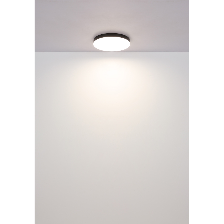 Globo - Светодиодный потолочный светильник LED/24W/230V 3000K/4000K/6500K диаметр 30 см черный