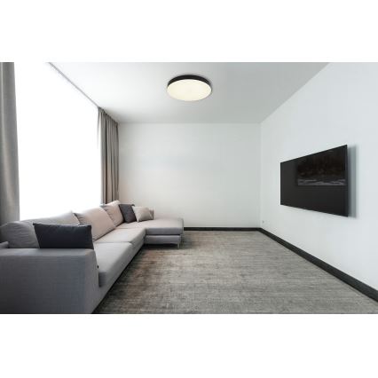 Globo - Светодиодный потолочный светильник LED/36W/230V 3000K/4000K/6500K диаметр 40 cm черная
