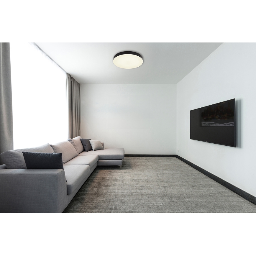 Globo - Светодиодный потолочный светильник LED/36W/230V 3000K/4000K/6500K диаметр 40 cm черная