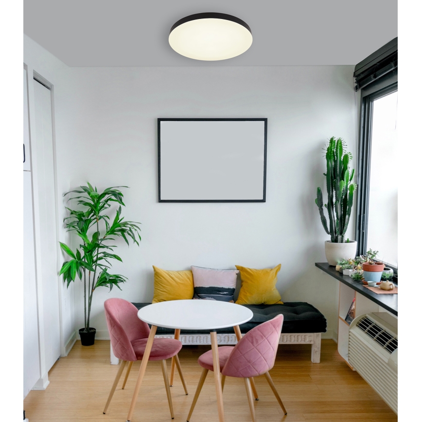 Globo - Стельовий LED світильник LED/50W/230V 3000K/4000K/6500K діаметр 50 см чорний