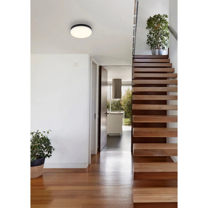 Globo - Стельовий LED світильник LED/12W/230V 4000K діаметр 22 см чорний