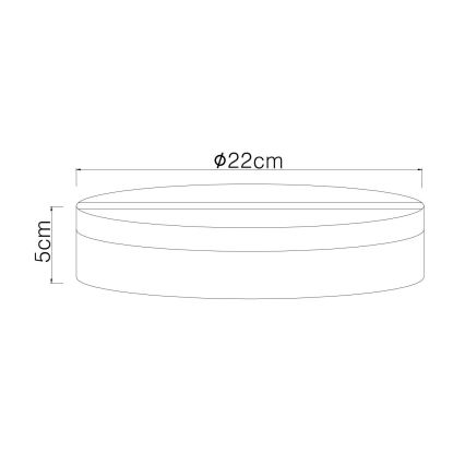 Globo - Светодиодный потолочный светильник LED/12W/230V 4000K диаметр 22 см белый