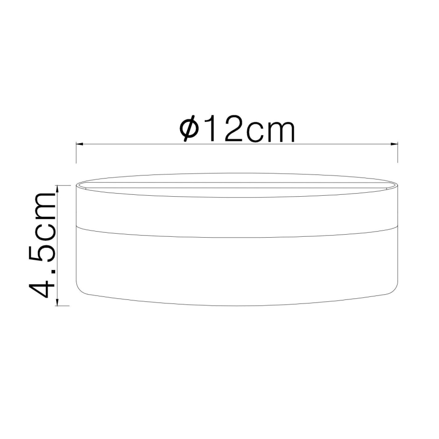 Globo - Светодиодный потолочный светильник LED/8W/230V 4000K диаметр 12 см черный