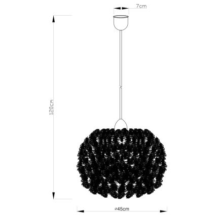 Globo 15057 - Люстра на тросе KATUNGA 1xE27/40W/230V