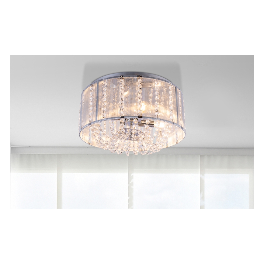 Globo - Кришталевий стельовий світильник 4xE14/40W/230V