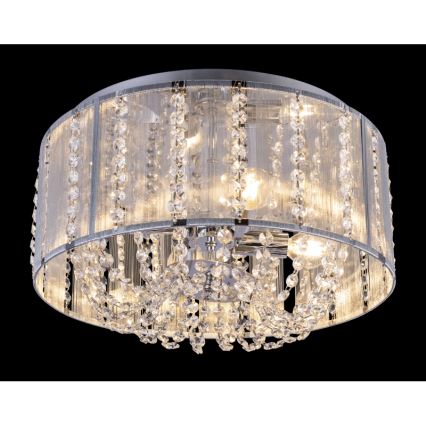 Globo - Кришталевий стельовий світильник 4xE14/40W/230V