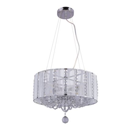 Globo 15091H - Хрустальная люстра на тросе WALLA 4xE14/40W/230V