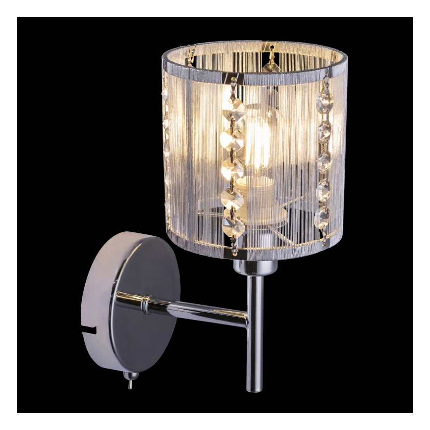 Globo - Настенный светильник 1xE14/40W/230V матовый хром