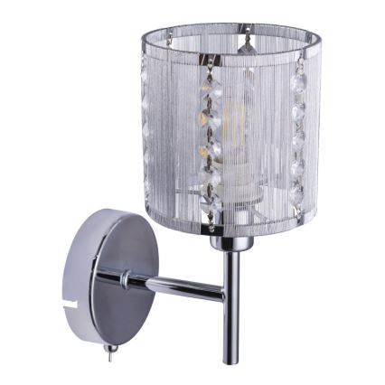 Globo - Настінний світильник 1xE14/40W/230V матовий хром
