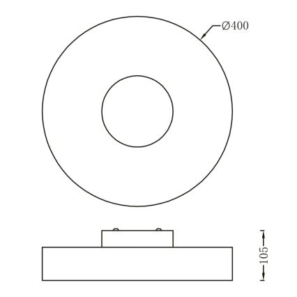 Globo - Светодиодный потолочный светильник LED/24W/230V