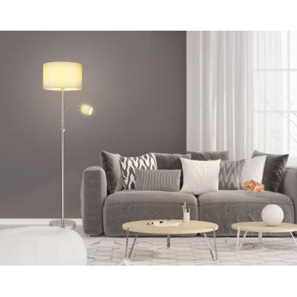 Globo 15185S4 - Напольная лампа PACO 1xE27/40W/230V + 1xE14/25W