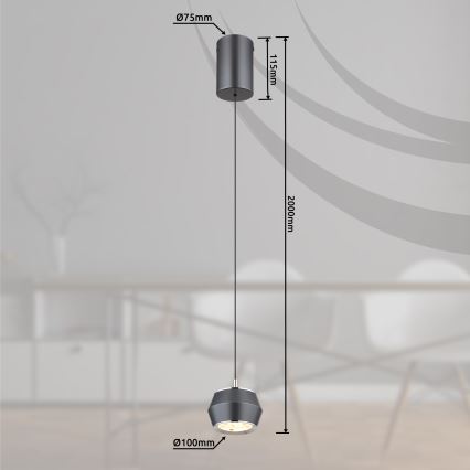 Globo - Світлодіодна підвісна люстра LED/6W/230V