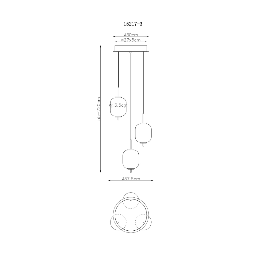 Globo - Светодиодная подвесная люстра LED/20W/230V