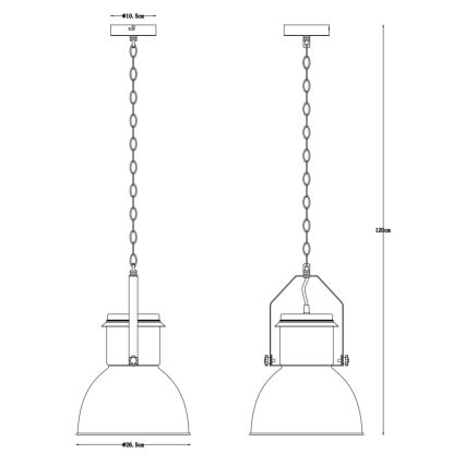 Globo 15282 - Люстра на цепи KUTUM 1xE27/40W/230V