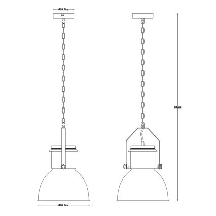 Globo 15283 - Люстра на цепи KUTUM 1xE27/40W/230V