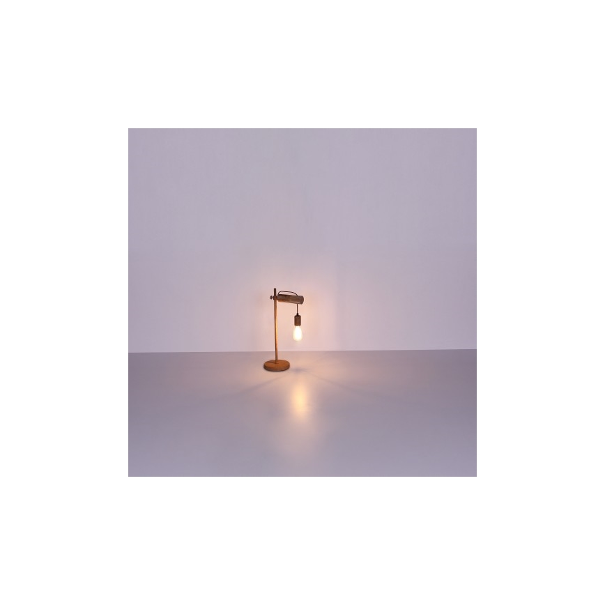 Globo - Настольная лампа 1xE27/40W/230V тополь