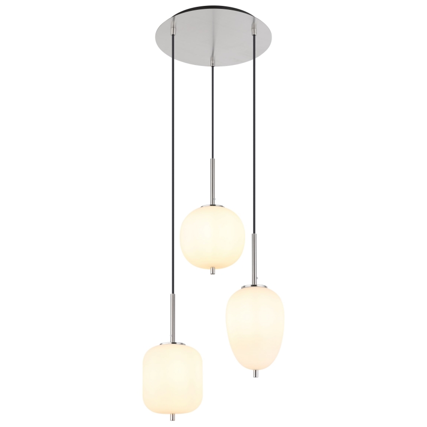 Globo - Підвісна люстра 3xE14/40W/230V глянцевий хром