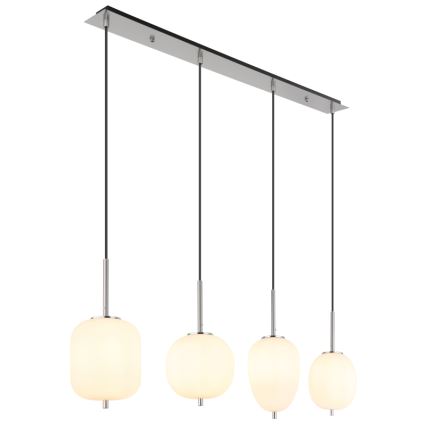 Globo - Підвісна люстра 4xE14/40W/230V білий
