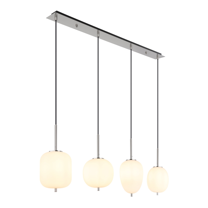 Globo - Підвісна люстра 4xE14/40W/230V білий