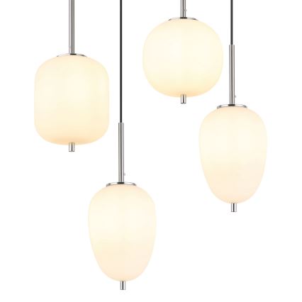 Globo - Подвесная люстра 6xE14/40W/230V блестящий хром