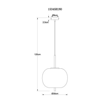 Globo - Підвісна люстра 1xE14/60W/230V глянцевий хром
