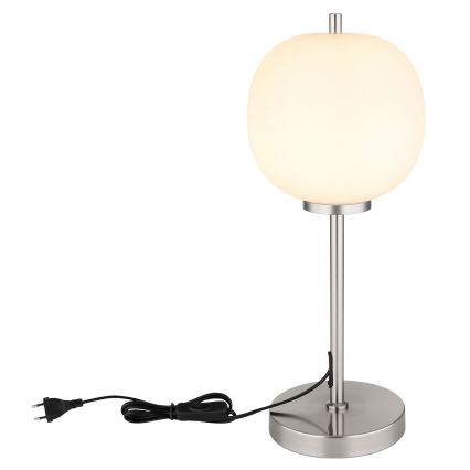 Globo - Настільна лампа 1xE14/40W/230V матовий хром