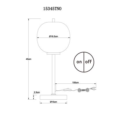 Globo - Настольная лампа 1xE14/40W/230V матовый хром