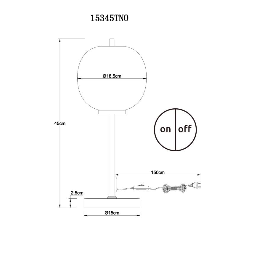 Globo - Настольная лампа 1xE14/40W/230V матовый хром
