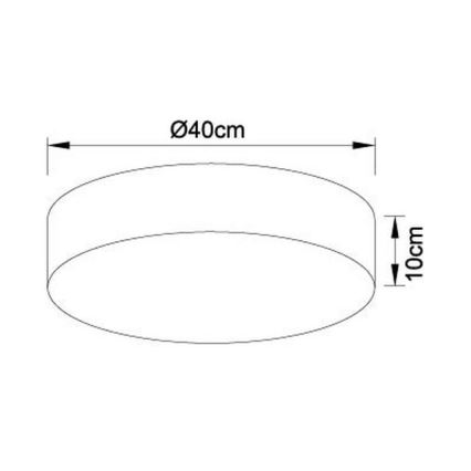 Globo - Светодиодный потолочный светильник с регулированием яркости LED/24W/230V 3000-6000K + дистанционное управление