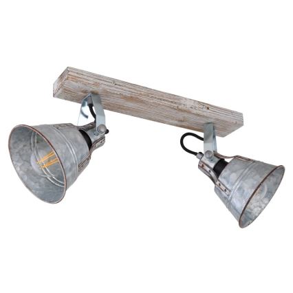 Globo - Точечный светильник 2xE27/60W/230V пихта