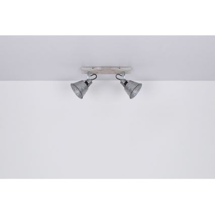 Globo - Точечный светильник 2xE27/60W/230V пихта