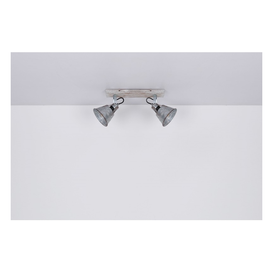 Globo - Точковий світильник 2xE27/60W/230V ялина