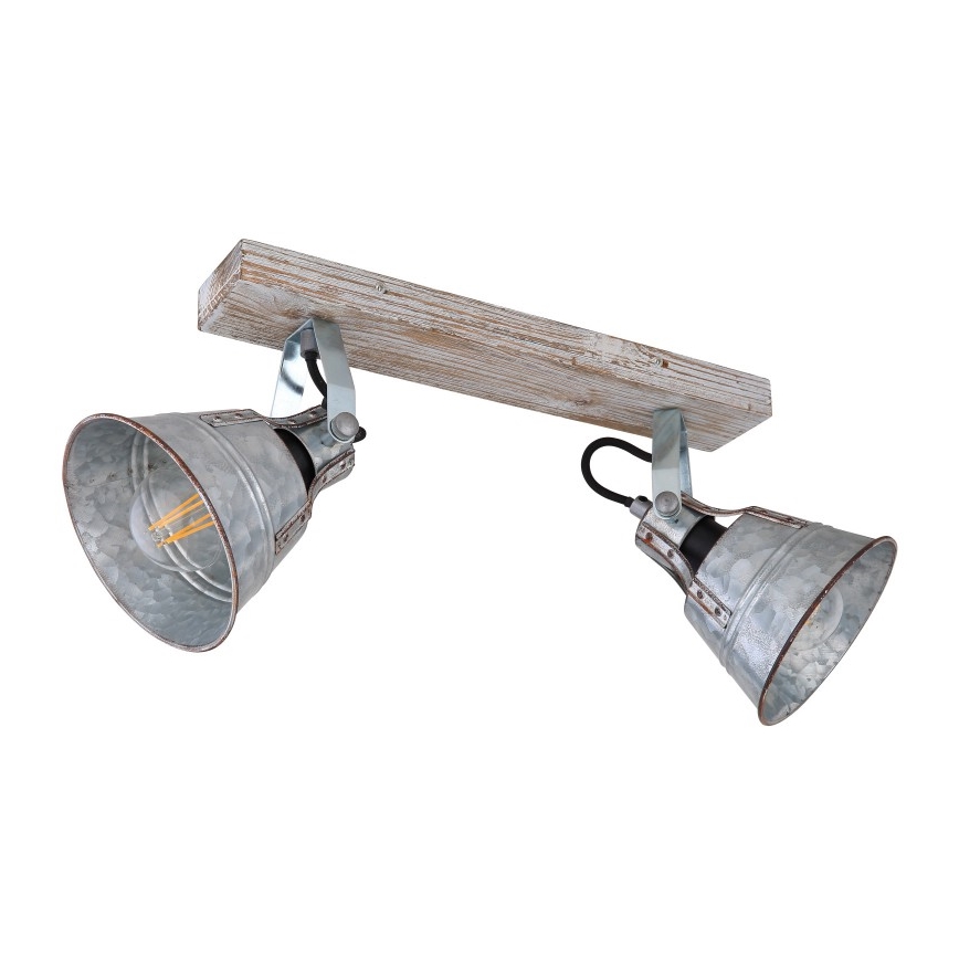 Globo - Точковий світильник 2xE27/60W/230V ялина