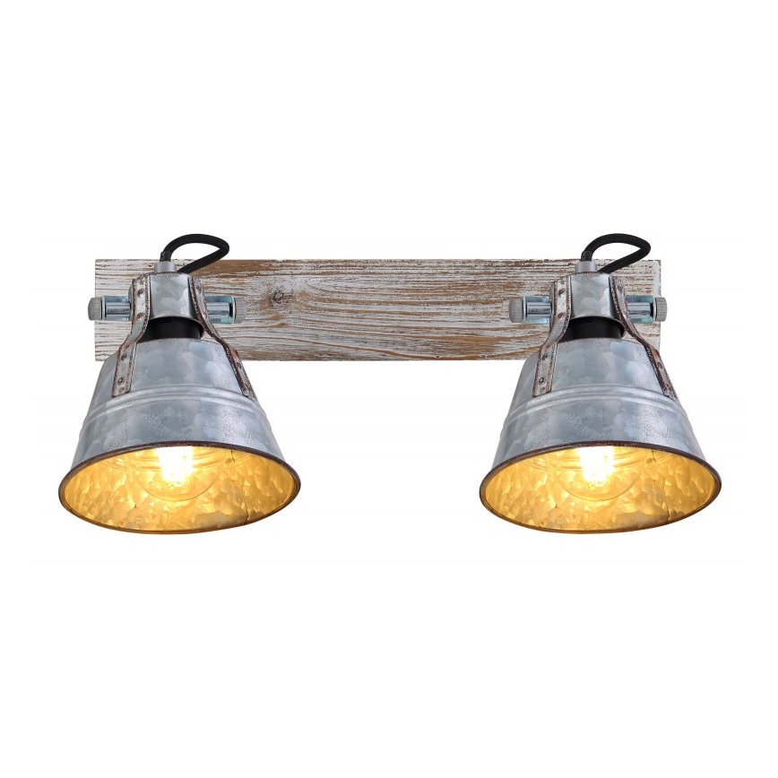 Globo - Точковий світильник 2xE27/60W/230V ялина