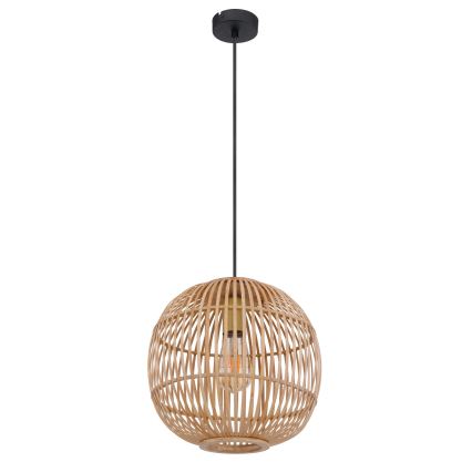 Globo - Подвесная люстра 1xE27/60W/230V бамбук