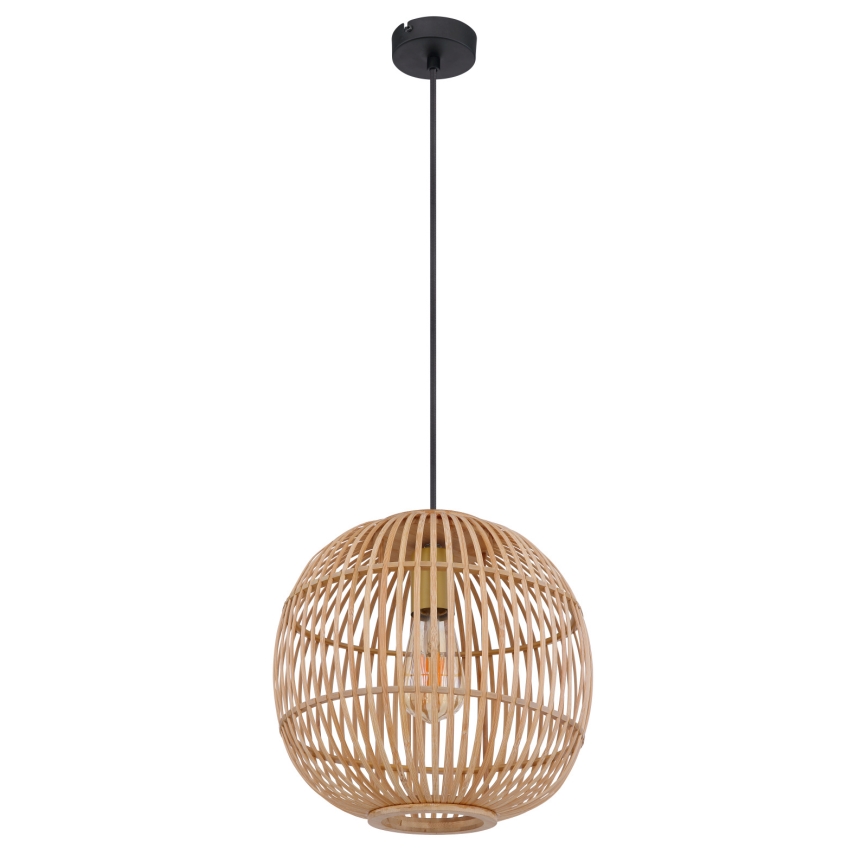 Globo - Подвесная люстра 1xE27/60W/230V бамбук