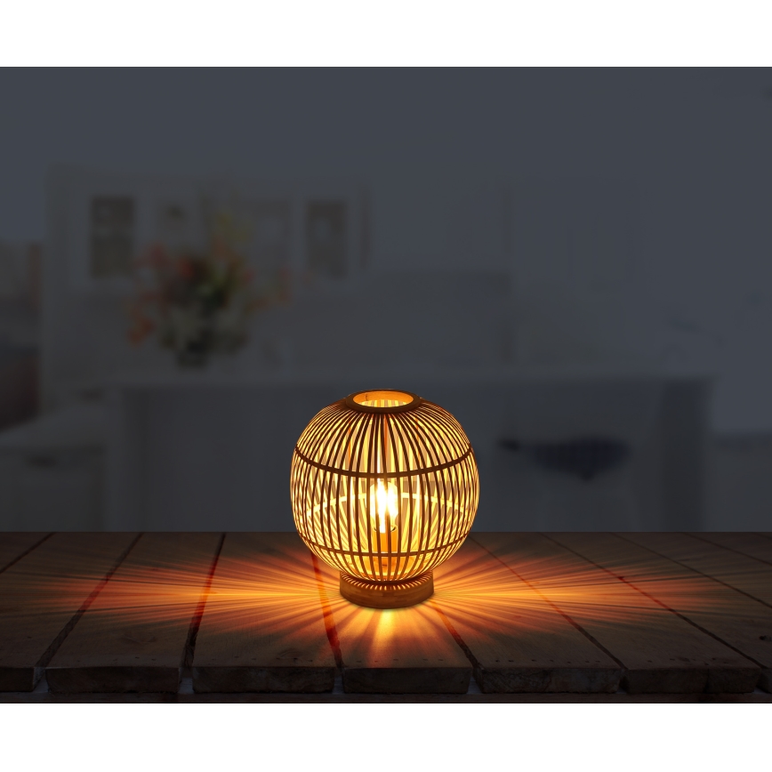 Globo - Настільна лампа 1xE27/60W230V бамбук