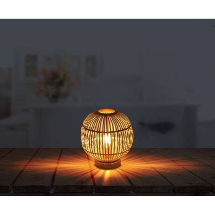 Globo - Настольная лампа 1xE27/60W230V бамбук