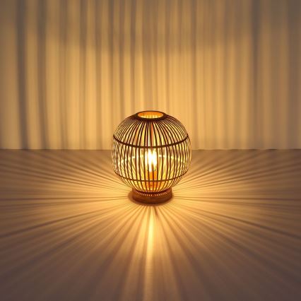 Globo - Настольная лампа 1xE27/60W230V бамбук