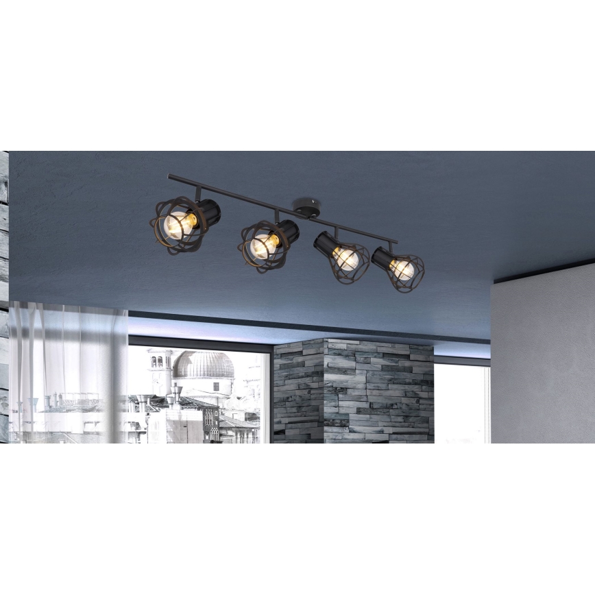 Globo 15388-4 - Прожектор CLASTRA 4xE27/40W/230V