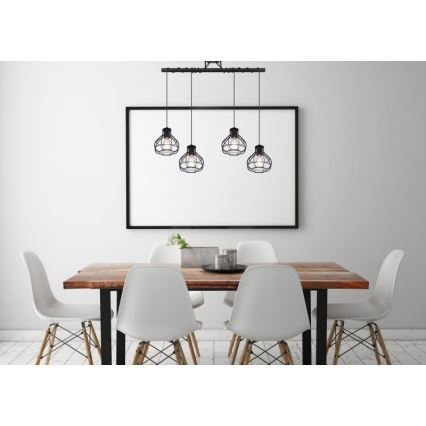 Globo - Підвісна люстра 4xE27/60W/230V