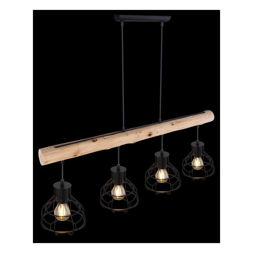Globo 15388-4H - Люстра на тросе CLASTRA 4xE27/60W/230V