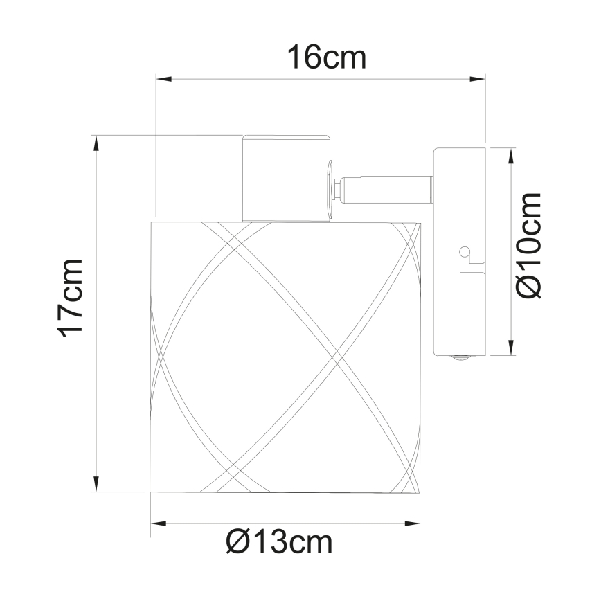 Globo - Настінний точковий світильник 1xE27/25W/230V