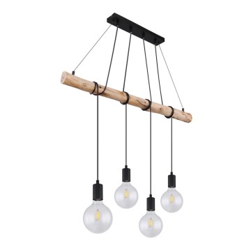 Globo 15439-4 - Люстра на тросе AUSTON 4xE27/60W/230V