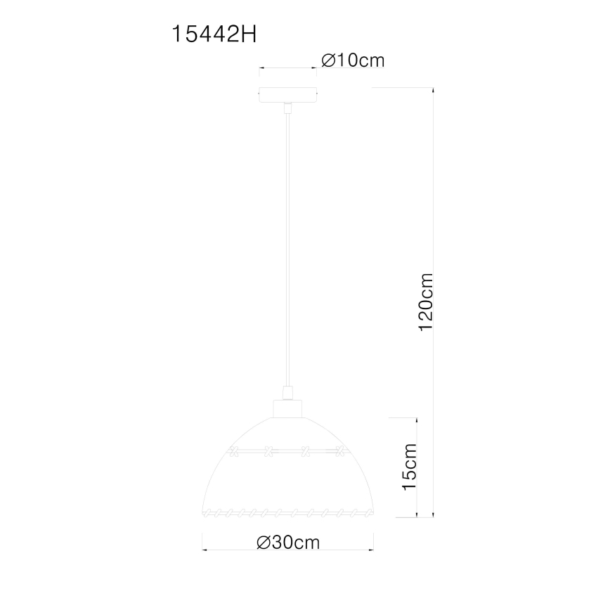 Globo - Підвісна люстра 1xE27/60W/230V