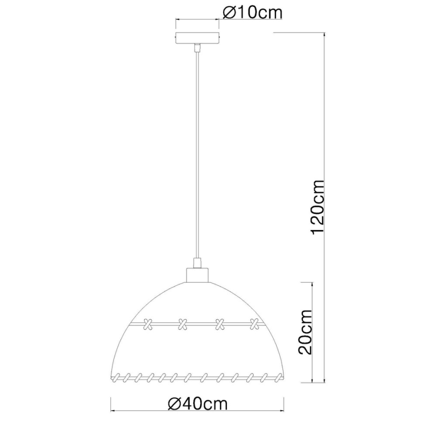 Globo - Підвісна люстра 1xE27/60W/230V
