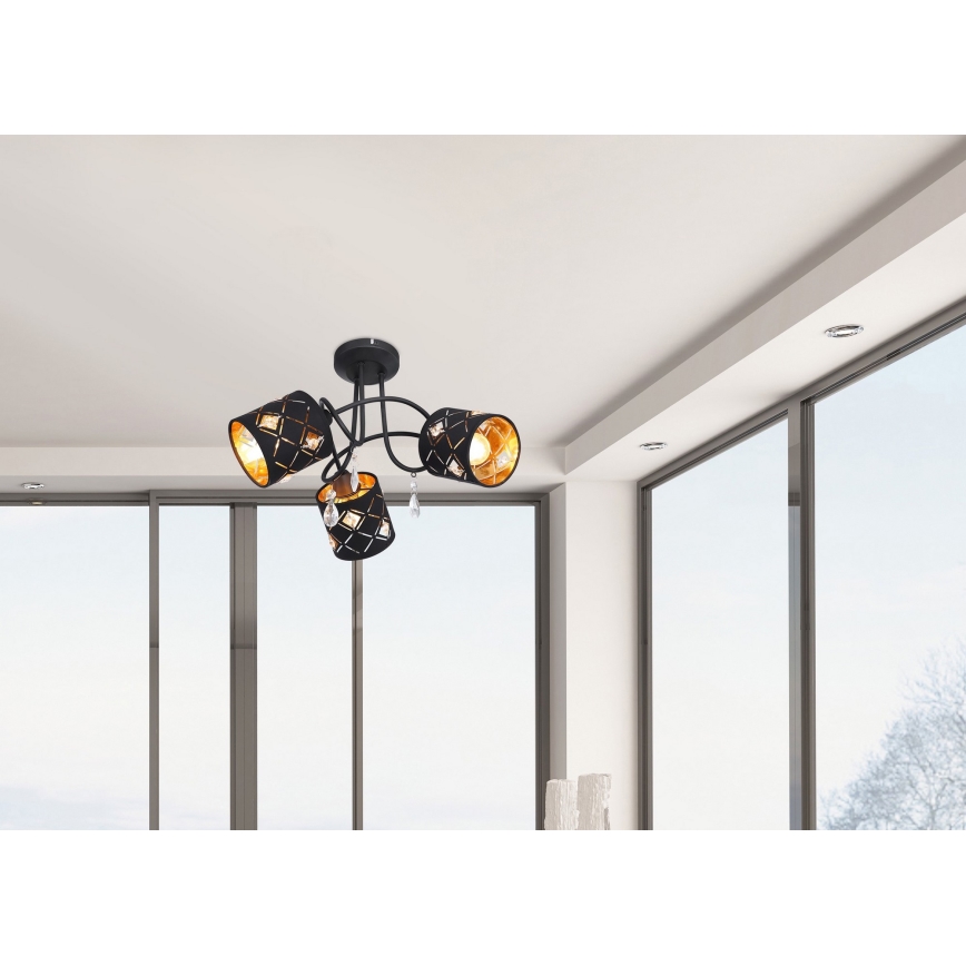 Globo 15448-3D - Подвесная люстра ABBEY 3xE14/25W/230V