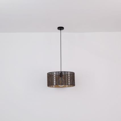 Globo - Підвісна люстра 1xE27/60W/230V золотий/чорний