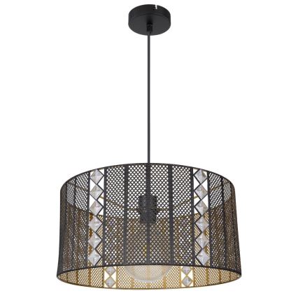 Globo - Підвісна люстра 1xE27/60W/230V золотий/чорний